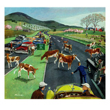 "Slow Mooving Traffic", April 11, 1953 Reproduction procédé giclée par Ben Kimberly Prins