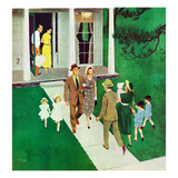 "Sunday Afternoon Callers", June 17, 1950 Giclee Print by George Hughes