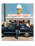 "Pete's Double Headers", September 22, 1951 Giclee Print by Stevan Dohanos