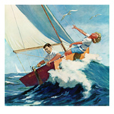 "Seasick Sailor", August 22, 1959 Giclee Print by Richard Sargent