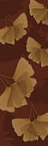 Leaves Brown on Red Prints by Albert Koetsier