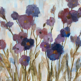 Abstracted Florals In Purple Affiches par Silvia Vassileva