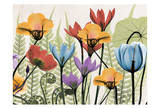 Flowers And Ferns Again Print by Albert Koetsier