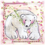 Ours Rose Print by Joelle Wolff