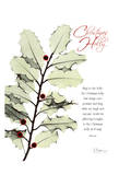 Christmas Holly Poster by Albert Koetsier