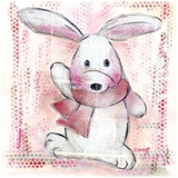 Lapin Rose Prints by Joelle Wolff