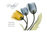 Trio Tulips Mother Print by Albert Koetsier