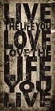 Live Love Life Affiche par Carole Stevens