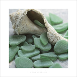 Sea Glass, Kelly Green Posters by Celia Pearson