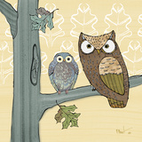 Pastel Owls IV Prints by Paul Brent