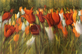 Tipsy Tulips Poster von Shirley Novak