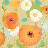 Daisies and Poppies I Posters by Susy Pilgrim Waters