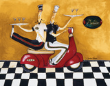 Martini Delivery Kunstdrucke von Jennifer Garant