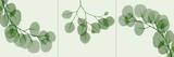 Leaf Triple in Green Lámina por Albert Koetsier