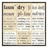 Laundry Definition Prints by Carol Kemery