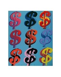 $9, c.1982 (on blue) Art par Andy Warhol