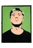 Andy Warhol - Self-Portrait, c.1964 (on green) Plakát