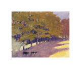 Mr. Hamilton's Heifers Giclee Print by Wolf Kahn