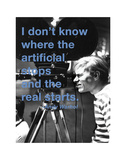 The Artificial and the Real Poster van Billy Name The Artificial and the Real Poster van Billy Name
