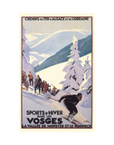 Wintersport Kunstdrucke von Roger Broders
