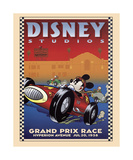 Mickey's Grand Prix Giclee Print Mickey's Grand Prix Giclee Print
