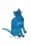Eine blaue Katze, ca. 1954 Poster von Andy Warhol