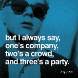 Three's a Party Posters van Andy Warhol