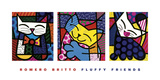 Fluffy Friends Affiche par Romero Britto
