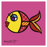 Swimmingly Pink Posters by Romero Britto