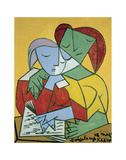 Two Girls Reading Prints by Pablo Picasso
