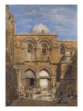 The Church of the Holy Sepulchre, Jerusalem Giclee Print by Carl Friedrich Heinrich Werner