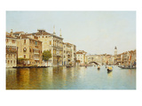 The Grand Canal with the Rialto Bridge, Venice Giclee Print by Rafael Senet