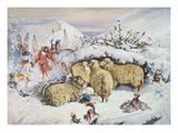 Fairies in the Snow Reproduction procédé giclée par John Anster Fitzgerald