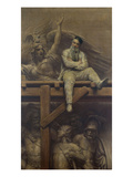 Franois Rude Working on L'Arc De Triomphe Giclee Print by Joseph Noel Sylvestre