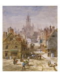 The East Gate, Warwick Giclee Print by Louise J. Rayner