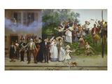 Passing of the King; Passa Il Re Giclee Print by Giacomo Mantegazza