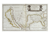 New Mexico and Florida; Le Nouveau Mexique Et La Floride. from the 'Atlas Nouveau' Giclee Print by Nicolas Sanson