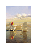 Chairs on the Beach Giclee Print by Carlos Casamayor