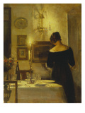 In the Dining Room Giclee Print by Carl Holsoe