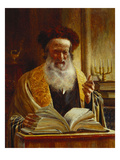 Rabbi Delivering a Sermon Reproduction procédé giclée par Joseph Jost
