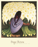 Flower Seller 1942 Kunstdrucke von Diego Rivera