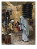 In the Bazaar Lámina giclée por Charles Wilda