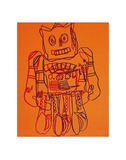 Moon Explorer Robot, c.1983 (orange) Posters by Andy Warhol