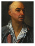 Portrait of Denis Diderot, Bust-Length, Wearing an Open, Lace-Collared, Shirt and Jacket Giclee Print by Jean-Baptiste Greuze