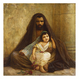 The Beggar; Le Mendiant Giclee Print by Albert Aublet