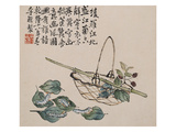 A Page (Caterpillar and Basket) from Flowers and Bird, Vegetables and Fruit Giclée-Druck von Li Shan