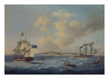 A 44-Gun Frigate, a Passenger Paddle-Steamer and Other Shipping Off St. Peter Port, Guernsey Giclee Print by John Thomas Serres