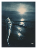 Sunset Trail Giclee Print by Edward S. Curtis