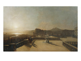 Figures on a Moonlit Terrace Giclee Print by Francis Danby