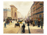 Porte Saint-Denis, Paris Giclee Print by Vicente De Paredes
